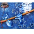 AMULYART LORD KRISHNA POLYRESIN MURAL FOR HOME AND OFFICE - top_view