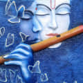 AMULYART LORD KRISHNA POLYRESIN MURAL FOR HOME AND OFFICE - rear_view