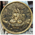 AMULYART LORD BUDDHA FRP MURAL FOR HOME AND OFFICE - photo
