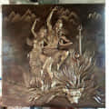 AMULYART LORD SHIVA AND PARVATI FRP MURAL FOR INDOOR AND OUTDOOR USE - top_view