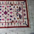5*8 Cotton Durry Panja Dhurrie Rug Area Rug Handwoven - rear_view