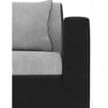 Tulip Fabric 3 Seater Sofa  (Finish Color - Black Grey) - right_view