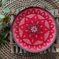 EARTHENWALLPLATES artificial wall plates Red and Pink combination - photo