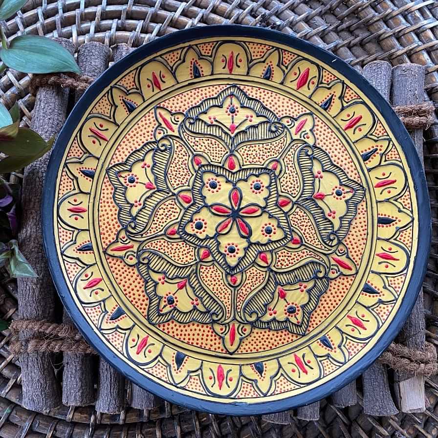 Majestic Wall Plates Mandala Art - photo