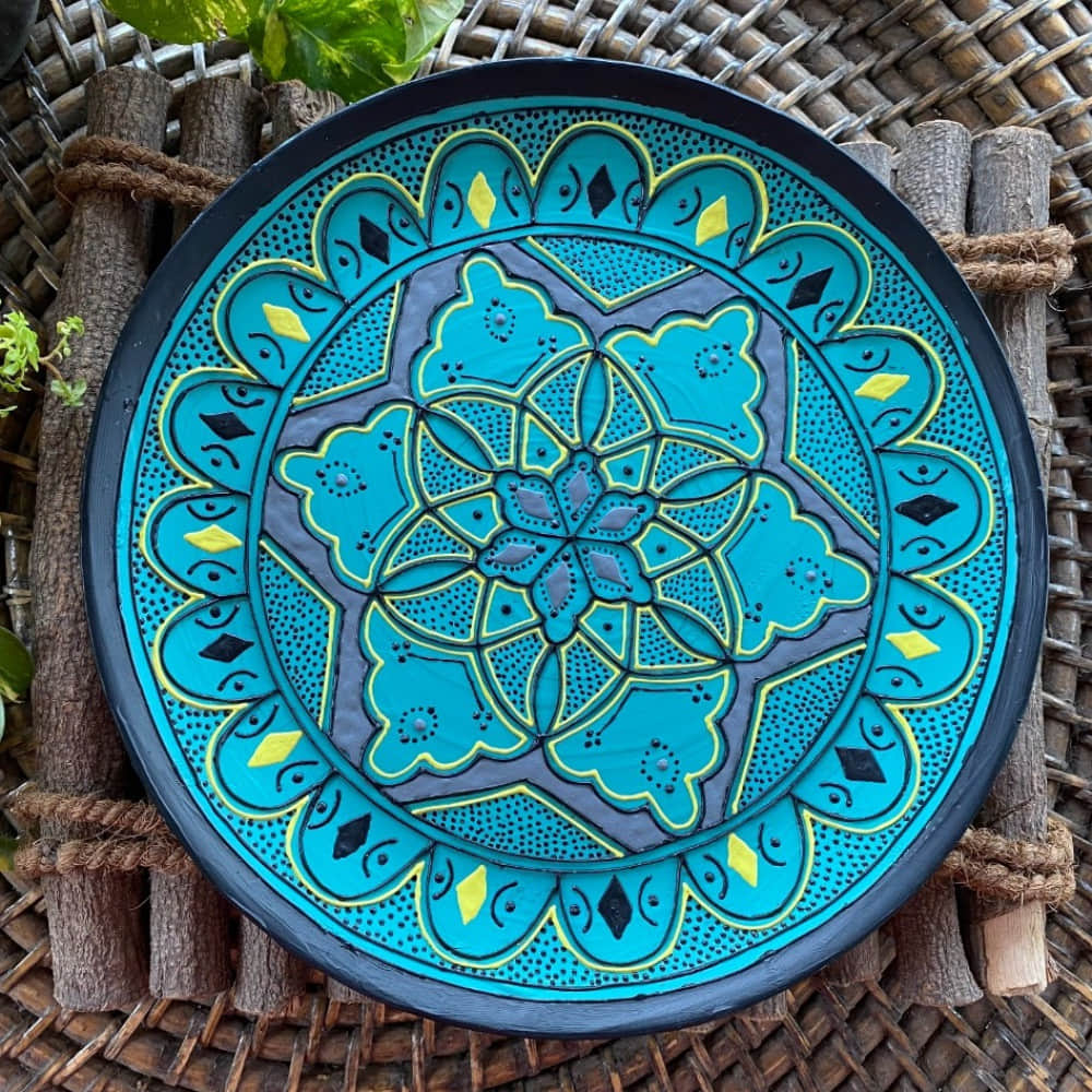 EARTHENWALLPLATES artificial wall  plates mandala art - photo