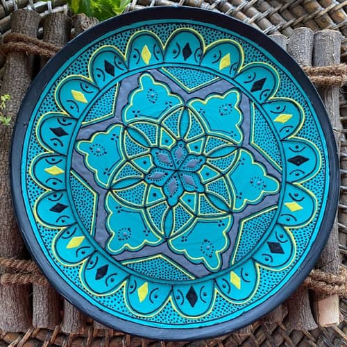 EARTHENWALLPLATES artificial wall  plates mandala art