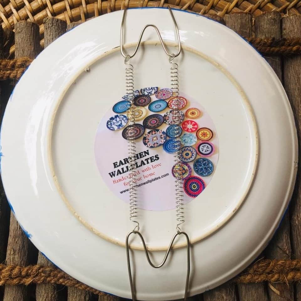 EARTHENWALLPLATES artificial wall  plates mandala art - rear_view