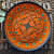 EARTHENWALLPLATES  orange & checks - front_view