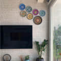 EARTHENWALLPLATES  artificial wall plates blues - top_view