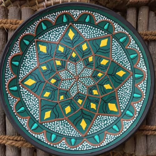 EARTHENWALLPLATES artificial wall plates blues