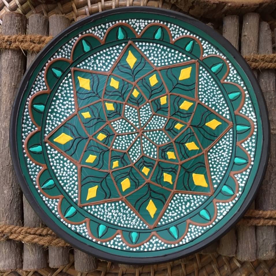 EARTHENWALLPLATES artificial wall plates blues