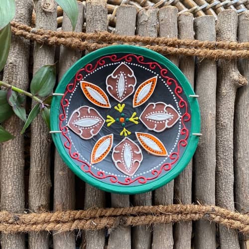 EARTHENWALLPLATES artificial wall plates floral design
