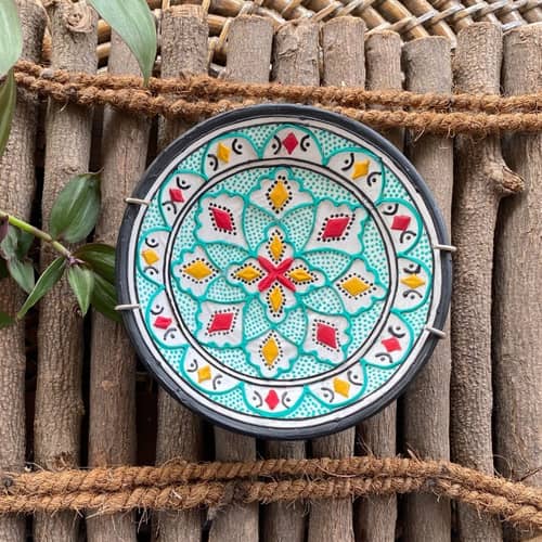 EARTHENWALLPLATES  artificial wall plates sky blue theme