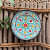 EARTHENWALLPLATES  artificial wall plates sky blue theme - front_view