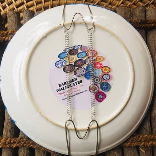 EARTHENWALLPLATES  artificial wall plates sky blue theme