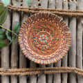 EARTHENWALLPLATES artificial wall art pink theme multicolor - front_view