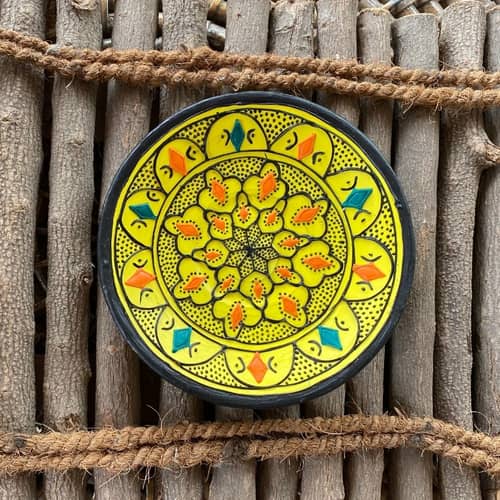 EARTHENWALLPLATES artificial wall plates yellow