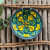 EARTHENWALLPLATES  artificial wall plates yellow and blue - photo