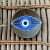 EARTHENWALLPLATES artificial wall plates with eye painting - front_view