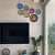 EARTHENWALLPLATES artificial wall plates with eye painting - top_view