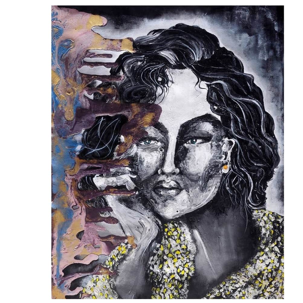 Painting Of remembering memory - top_view