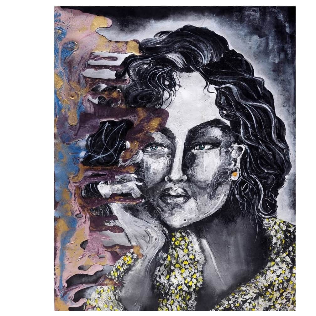 Painting Of remembering memory - rear_view