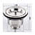 Stainless steel heavy basket sink coupling/jaali 4inch - rear_view