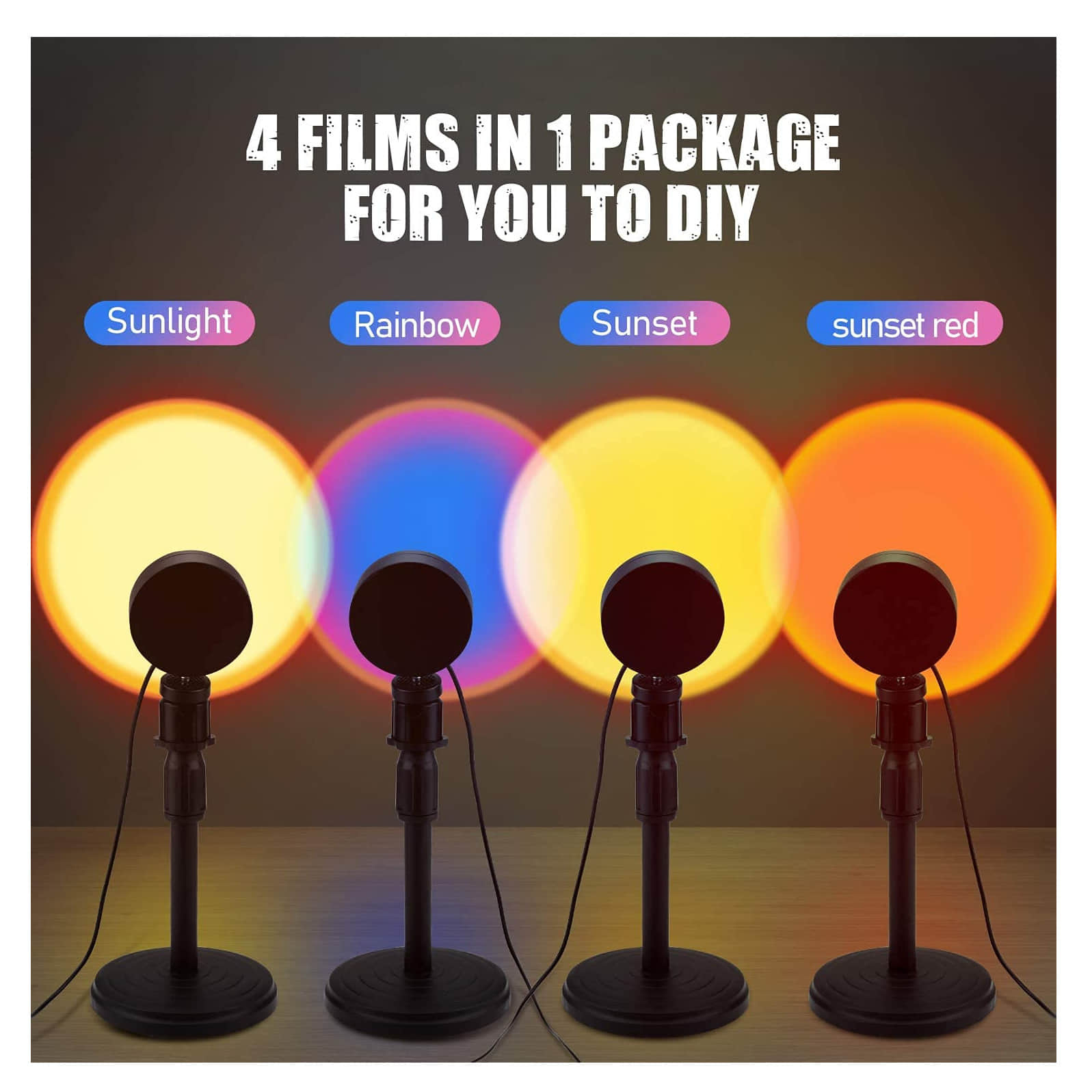 Sunset Lamp, Sunset Lamp Projection - front_view