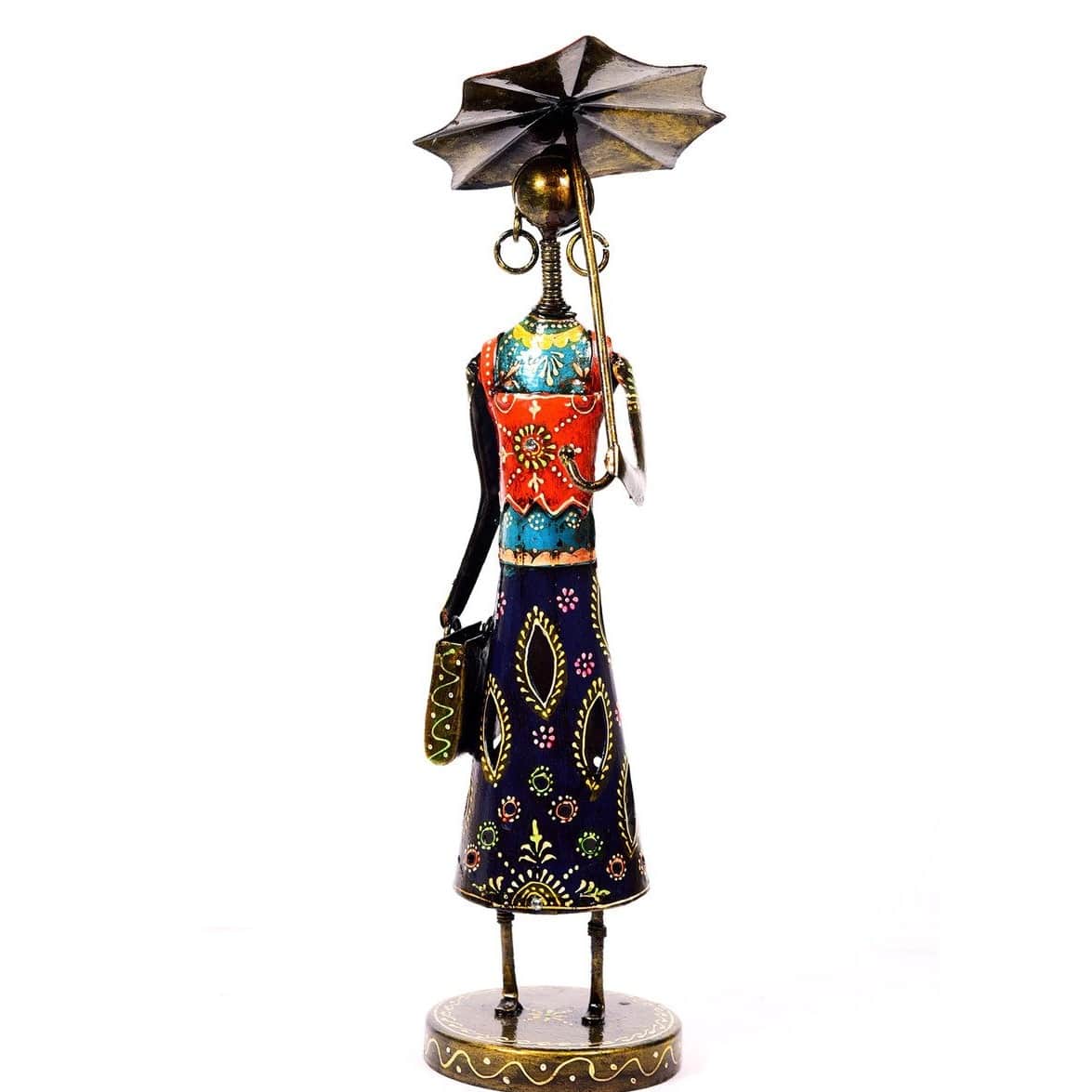 Lady (Set of 2) Iron Human Figurine - front_view
