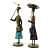 Lady (Set of 2) Iron Human Figurine - top_view