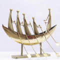 Iron Boat Traveller Figurine In Gold - front_view