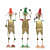 Wrought Iron Human Figurines In Multicolour - front_view
