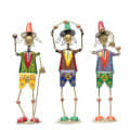 Wrought Iron Human Figurines In Multicolour - top_view