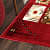 Red Soft Polypropylene Rectangle Shape Carpet (50 X 150 CM ) - rear_view