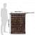 Sheesham Wood Home Bar Cabinet in Walnut Finish - front_view