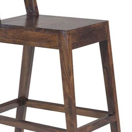 Braxton Wooden bar Stool - front_view