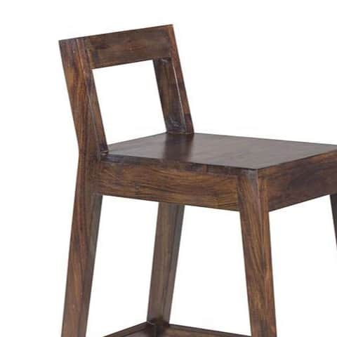 Braxton Wooden bar Stool - top_view