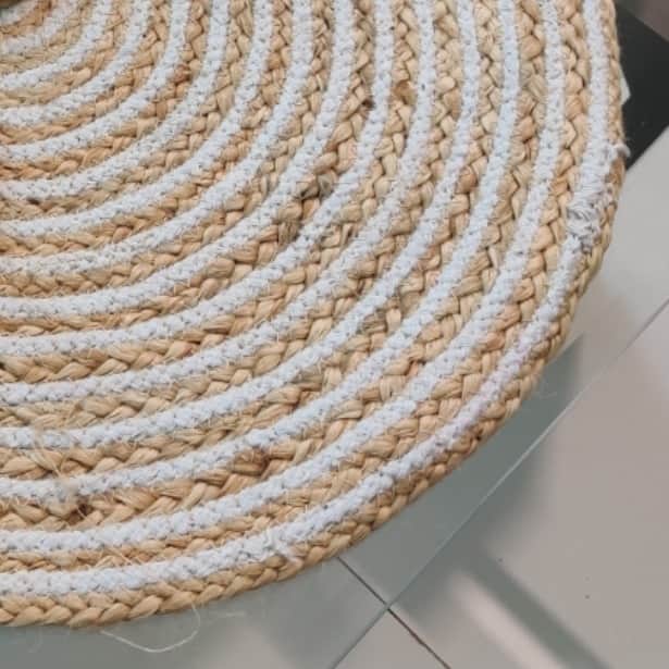 Recho Boho Large (110 cm diameter) Rug Round, Home Decorative, Floor Rag - top_view