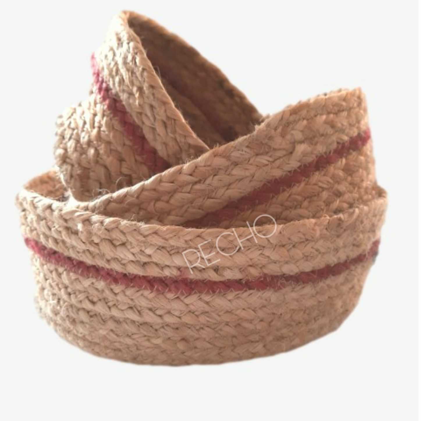 Recho Jute Baskets | Planter Pot Cover | Hand Made | Useful For Decor, Storage, Essentials, Accessories, Craft - photo