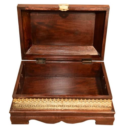 Wooden Box Brass ftd.