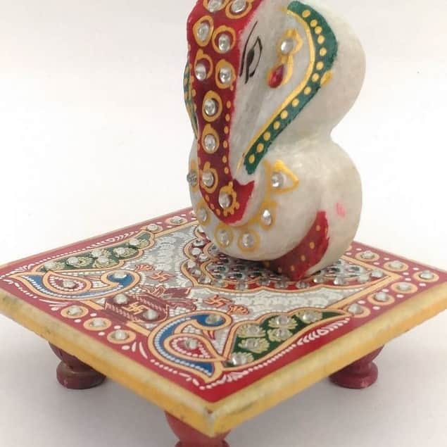 Marble Chowki Ganesha - right_view