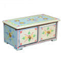 Wooden drawer chest painted - rear_view