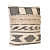 Nomaadi Boho Black & Ivory Fuzzy 18 x 18 Inches Handcrafted Cotton Cushion, Throw Pillow Cover for Home Decor Handmade Rug Pillow Cover for Sofa Antique Design Cushion Cover for Living Room Decor | Pack of 1 - top_view