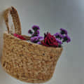 Recho Jute Hanging Baskets | Planter Pot Cover | Hand Made | Useful For Decor, Storage - front_view