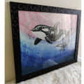 The Orca's Marine Beauty Wall Painting - rear_view