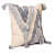 Nomaadi Sailor's Blue & Cream Tufted Boho Style Soft Cushion Cover with Tassels (Size: 20x20 Inches / 50x50 cms.) - rear_view