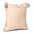 Nomaadi Sailor's Blue & Cream Tufted Boho Style Soft Cushion Cover with Tassels (Size: 20x20 Inches / 50x50 cms.) - left_view