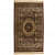 Viscose Carpet, 5x7 FT, 6mm Thick Oriental and Black,beige and multi-color Traditional Carpet - top_view
