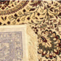 Kashmiri Design  Oriental Machine Made Viscose Washable Soft & Cut pile Persian  Carpet Size 5x7 in feet  Made in India - top_view