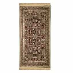 Viscose Carpet, 5X7 FT, 6MM Thick Oriental and Red Traditional Carpet - photo